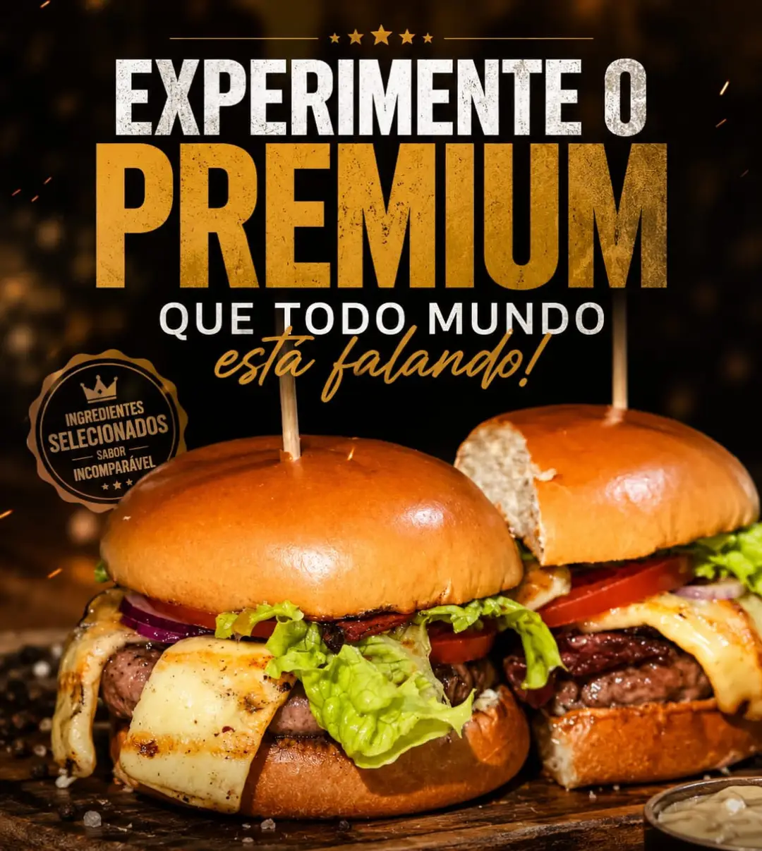 O hambúrguer que virou referência
Nordestino
Delicioso ,
Pão de brioche ,blend 150g ,queijo coalho , geleia de abacat