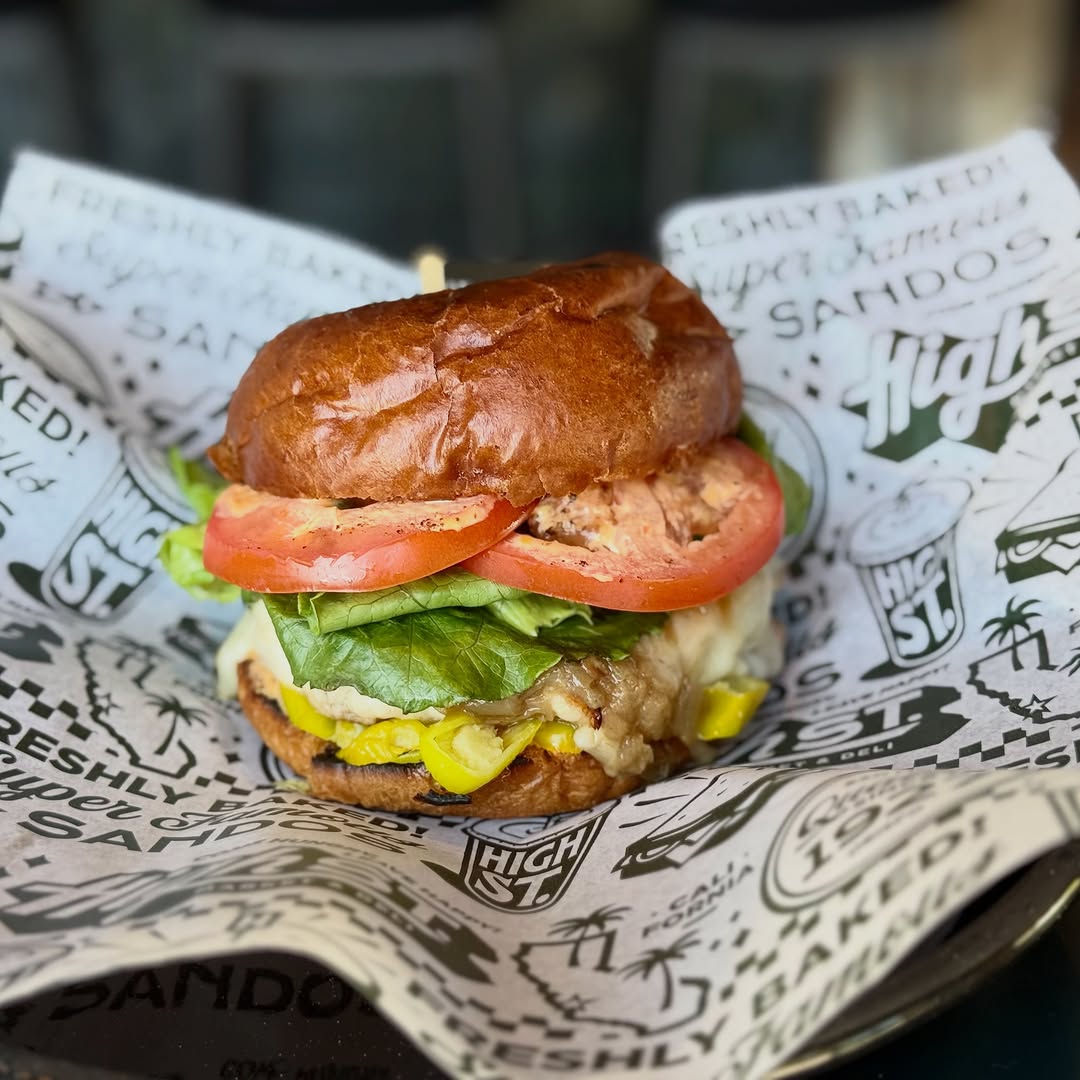 Green Bottle is officially open! We are Now open for dinner! Come try a burger or this char chicken Sando!